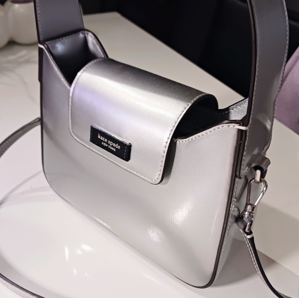 Kate Spade Sam Icon Starlight Silver Metallic - Picture 2 of 8